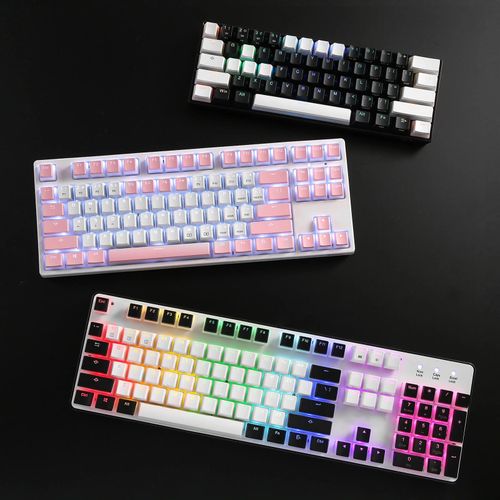 PUDDING KEYCAPS - REDRAGON SCARAB A130 PINK, DOUBLE SHORT, PBT slika 3