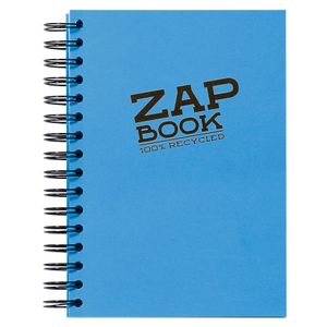 Clairefontaine Zap book A5 80gr 160L, mix boja, spiralni uvez, bjanko, 100% reciklirani papir