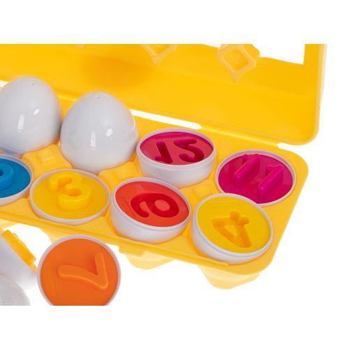 Montessori edukativna slagalica u kutiji s jajima brojke, 12 kom. slika 7