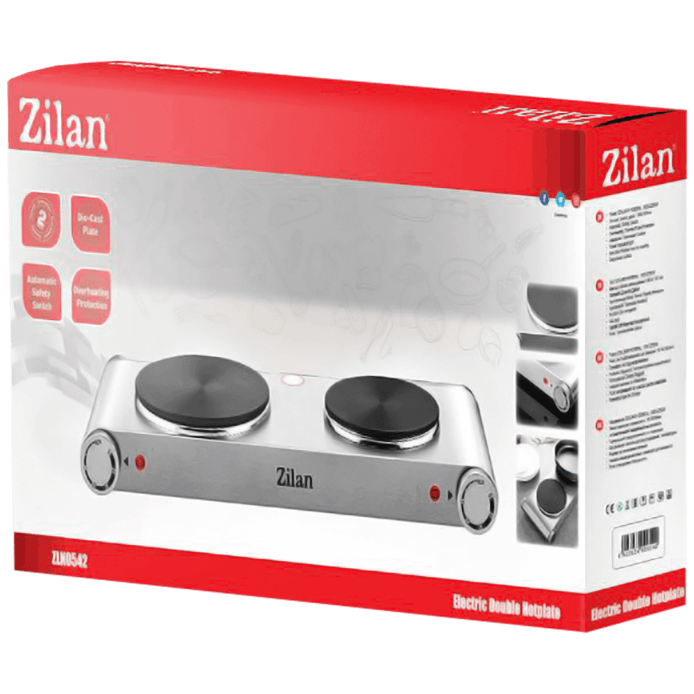 Zilan Električno kuhalo, 2 ploče  2250 W, INOX - ZLN0542 slika 2