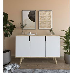 Konzola Verona 120 - Boje: Safir Hrast, Bijela