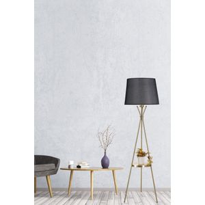 Venedik sehpalı eskitme lambader pramit hasır siyah abajurlu Black Floor Lamp