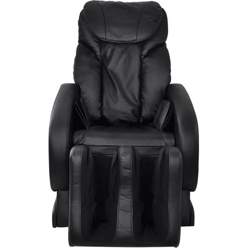 Masažna fotelja od umjetne kože crna slika 31
