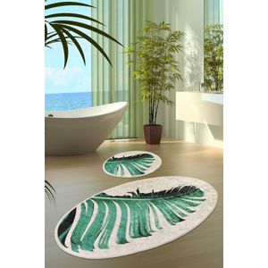 Floret Multicolor Bathmat Set (2 Pieces)