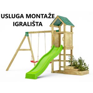 Usluga montaže za drveno dječje igralište GREEN SPACE
