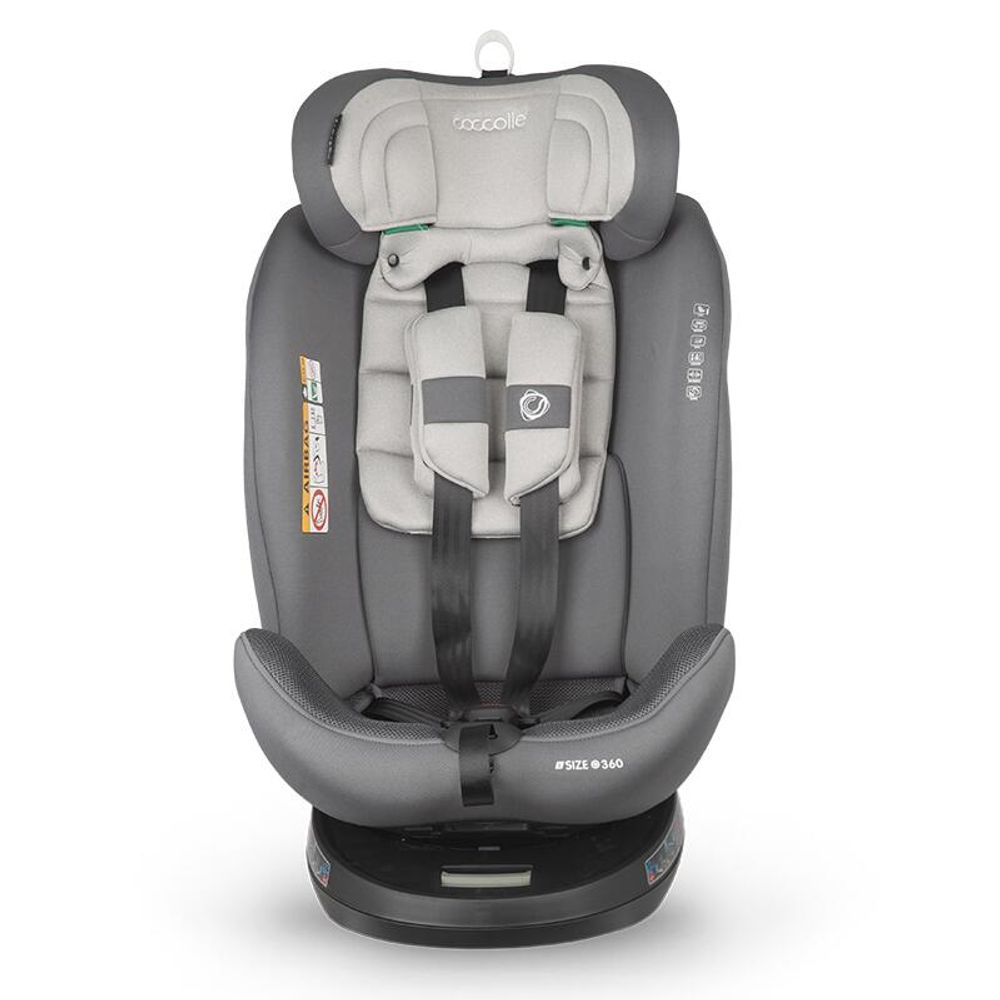 Coccolle® Autosjedalica Nova iSize 360° 40-150cm Isofix, Moonlit Grey slika 4