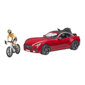 Bruder Automobil sa biciklom i biciklistom