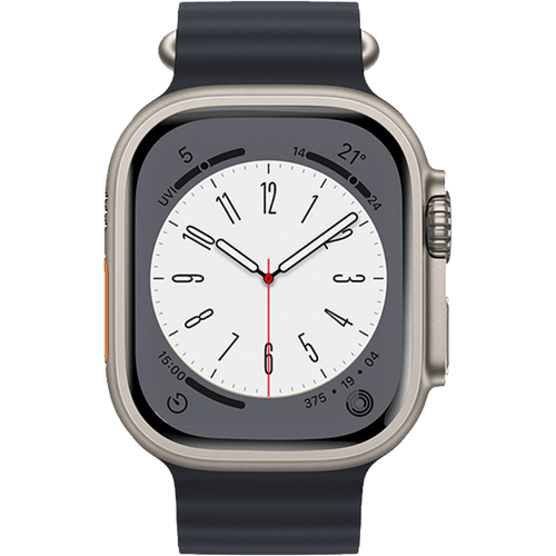 hoco. Silikonski remen za iWatch, 42/44/45/49mm, plava - iWatch WA12 Midnight Blue slika 3