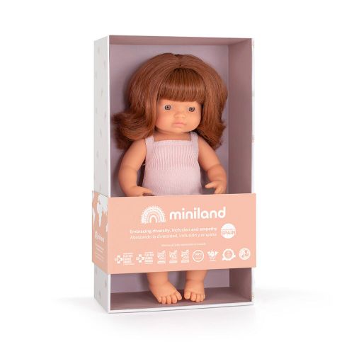 Miniland lutka Redhead Girl 38 cm Colourful slika 7