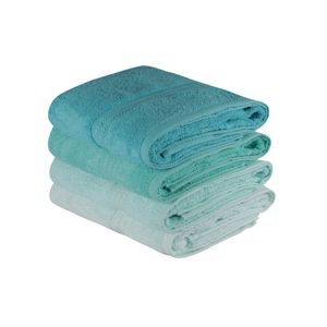Set Peškira Rainbow - Vodeno Zelena i Svijetlo Zelena Mint (4 Komada)