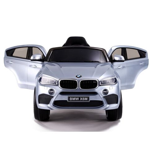 Automobil na akumulator BMW X6 srebrni slika 6