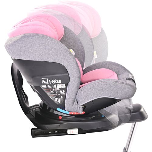 LORELLI PROXIMA i-Size Autosjedalica 360° Isofix Pink/Grey 0-6 godine/0-22 kg (0+/1/2) slika 12