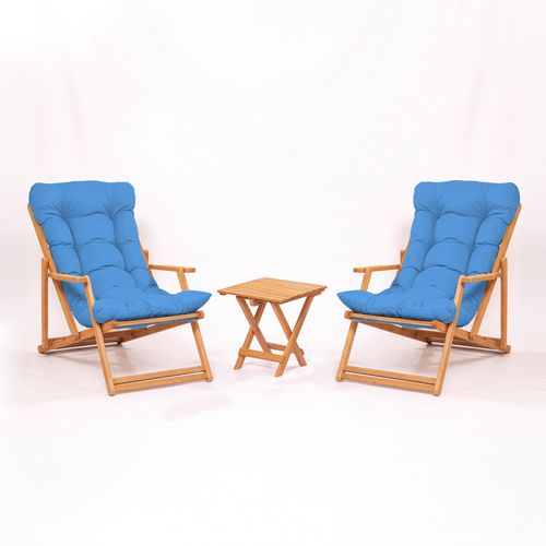 Woody Fashion Set vrtnog namještaja - stol i stolice (3 komada) Milan slika 1