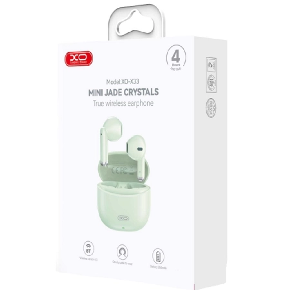 XO TWS Yu Jing Bluetooth Slušalice sa mikrofonom X33, Green slika 2
