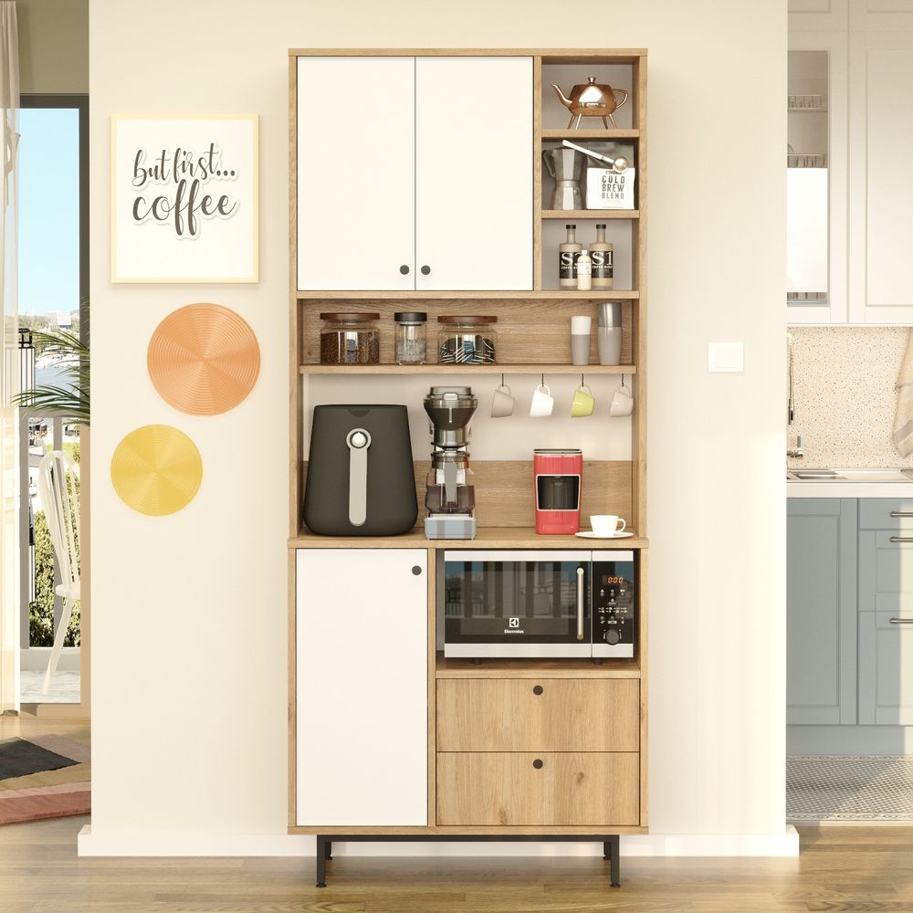 Višenamjenski ormar RE6-SW Oak White slika 1