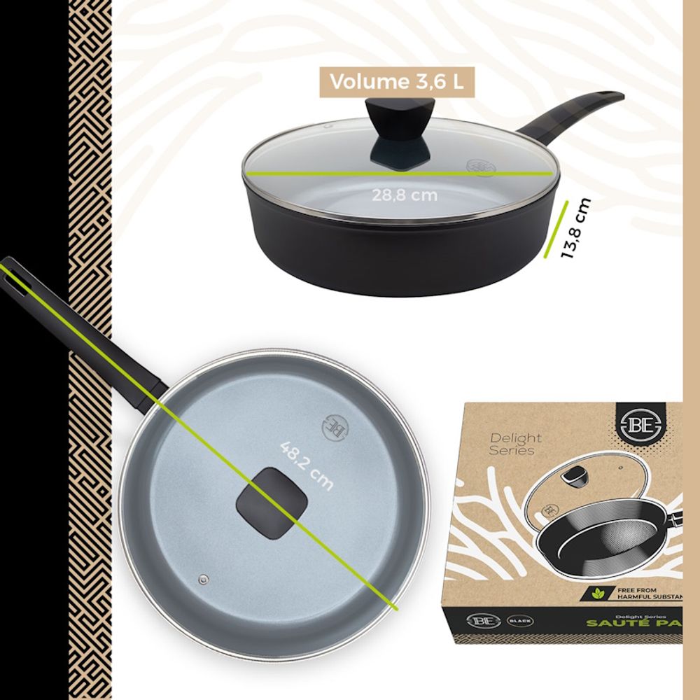 BE Living Set 6 tava Delight Black slika 10