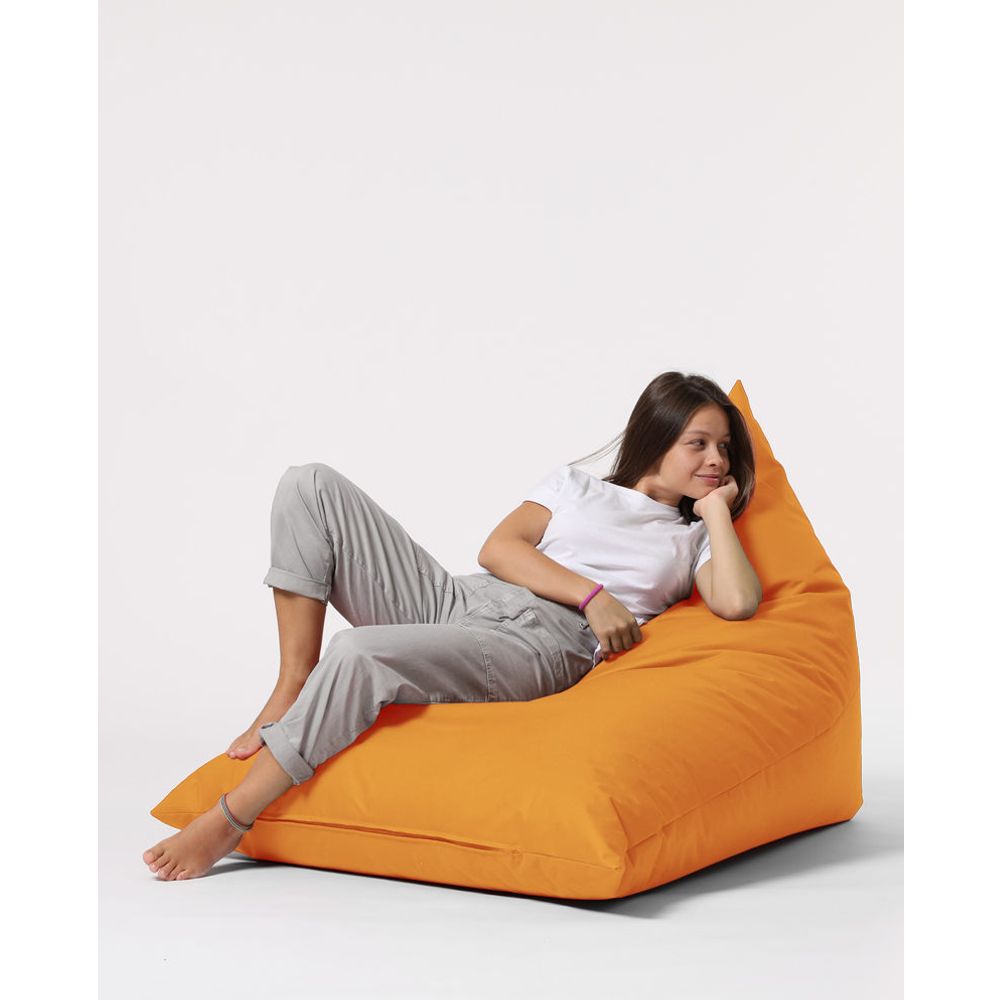 Pyramid Veliki Pouf za Krevet - Narandžasti Garden Bean Bag slika 2