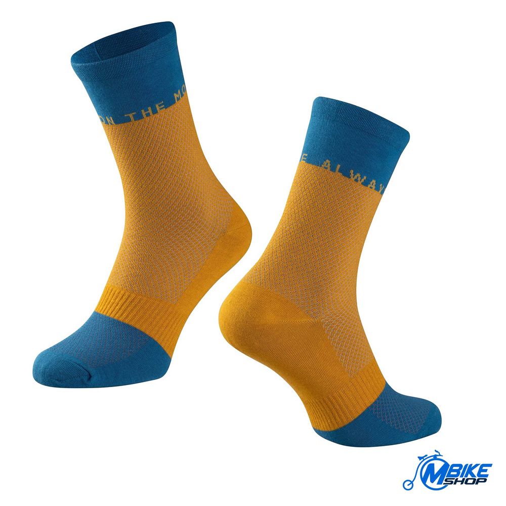 Force Sportske čarape Move Yellow/Blue S-M slika 1