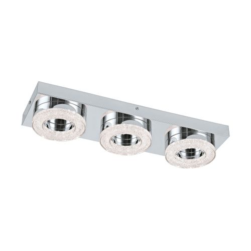 Eglo Fradelo zidna/stropna/3, led, 3x4w, krom/kristal  slika 1