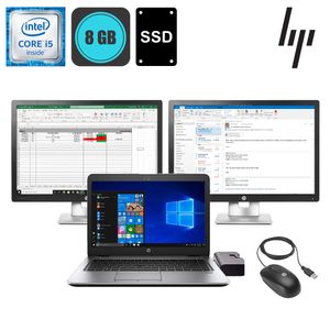 HP EliteBook 840 G3 - Core i5 + 2 x HP EliteDisplay E242 24'' + Docking station - rabljeni uređaj