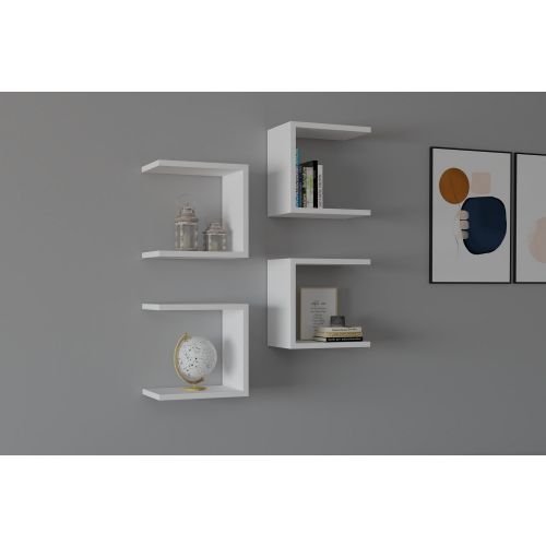 Base - White White Wall Shelf slika 2