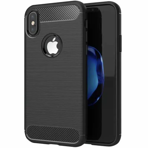 CARBON CASE maskica za iPhone XS crna slika 1