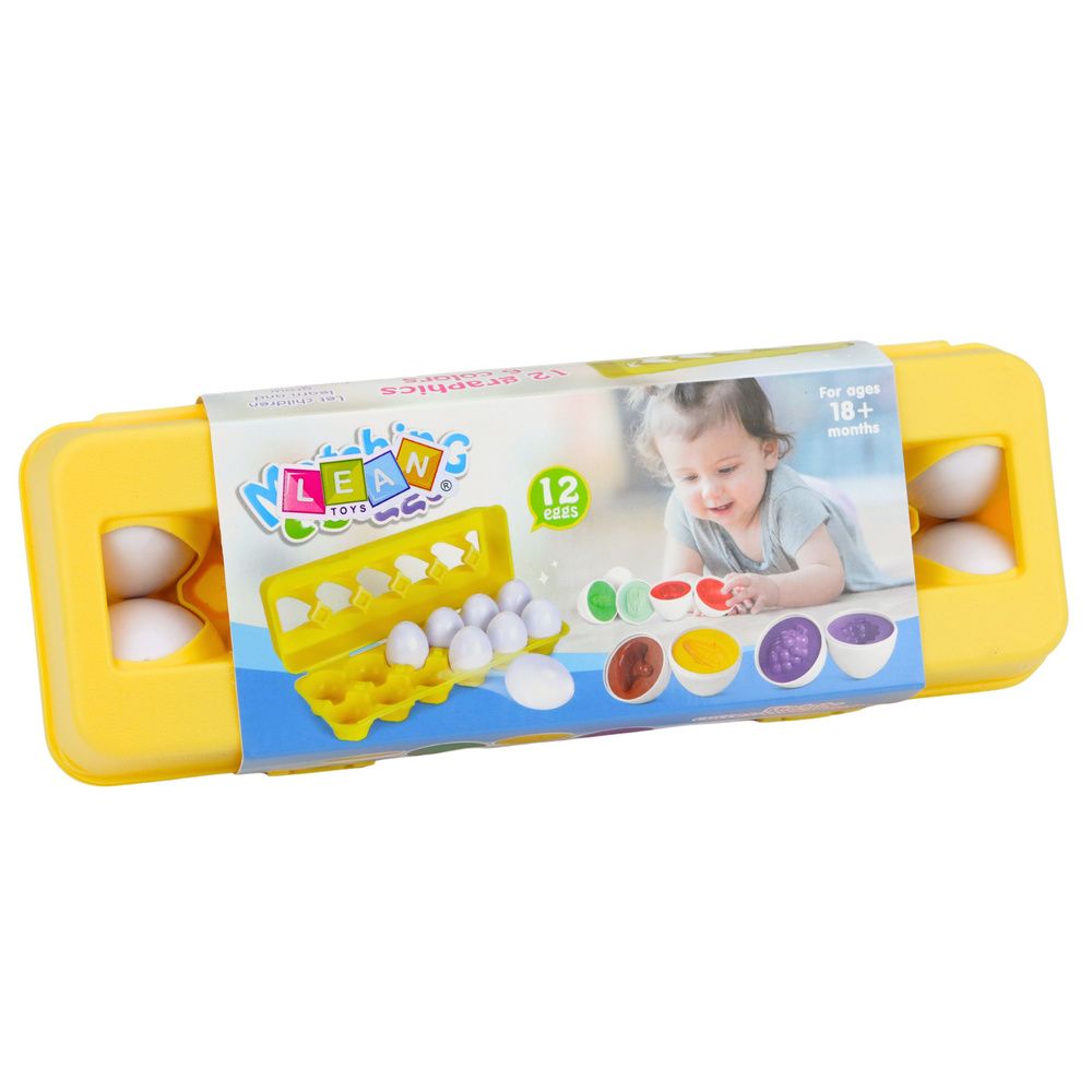 Edukativni sorter jaja, sparivanje oblika, šareno voće, 12 kom. slika 5