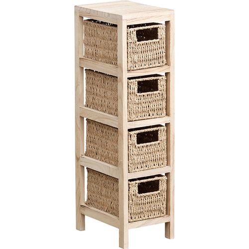 TENDANCE ORMARIĆ SA 4 LADICE 64,5X17X24 CM, MDF, NATUR slika 1