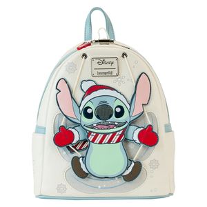 Loungefly Disney Stitch Holiday Snow Angel glitter backpack 26cm