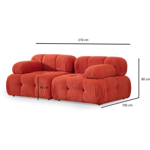 Atelier Del Sofa Doblo 2 Seater (L1-1R) Crvena sofa sa 2 sediÅ¡ta slika 8