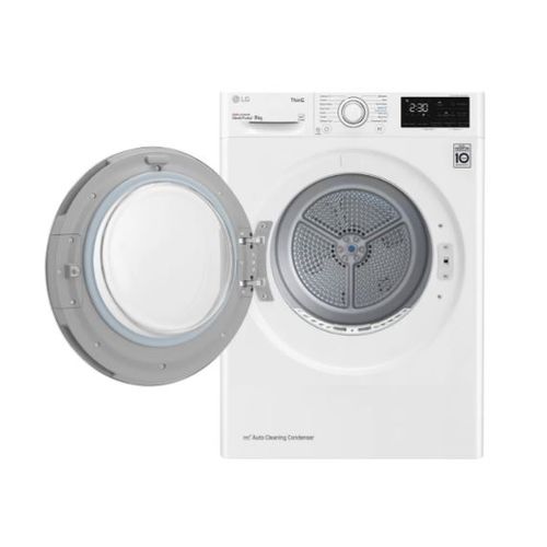 LG RH80V9AV3N Mašina za sušenje veša sa toplotnom pumpom, 8 kg, Eco Hybrid™ DUAL inverter, kondenzator sa automatskim čišćenjem, ThinQ™, WiFi funkcija slika 2