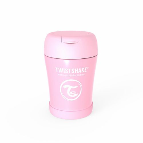 Twistshake termo posudica za hranu 350ml Pastel Pink slika 1