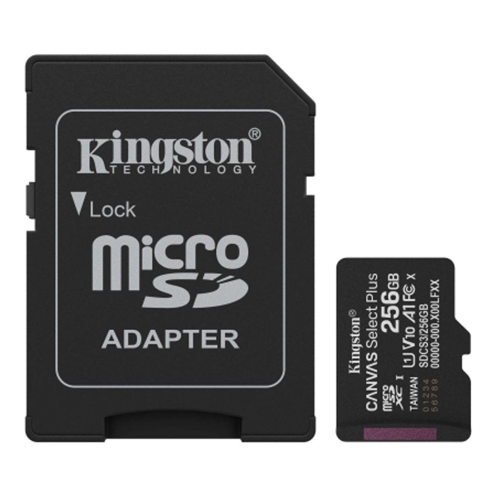Kingston MicroSD Canvas Select Plus Memorijska kartica 256GB A1 Class10 slika 1