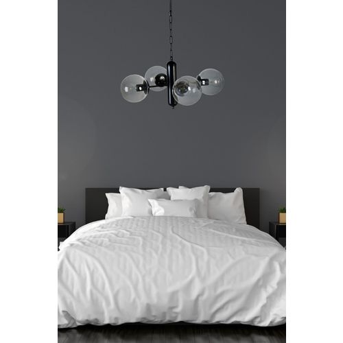 Bankok 4 Lü Siyah Füme Camlı Avize Black
Fume Chandelier slika 2