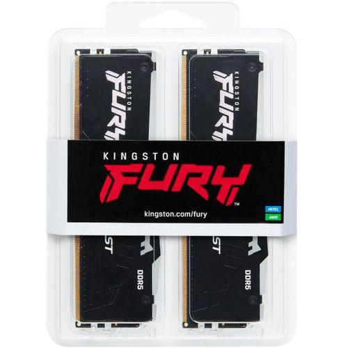 KINGSTON DIMM DDR5 64GB (2x32GB kit) 5600MT/s KF556C40BBAK2-64 Fury Beast RGB black XMP slika 2