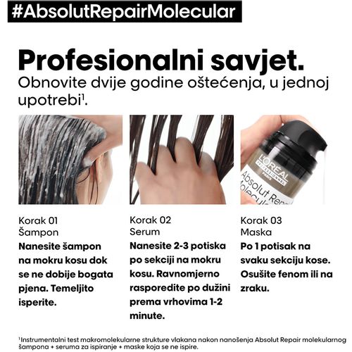 L'Oréal Professionnel Paris Serie Expert Absolut Repair Molecular Serum Za Kosu 250ml slika 6