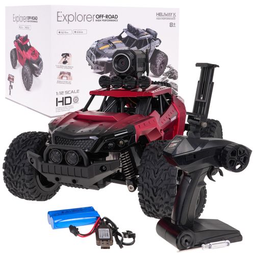 Buggy na daljinsko upravljanjeMEGA Crawler PIONEER sa kamerom - crvena slika 2