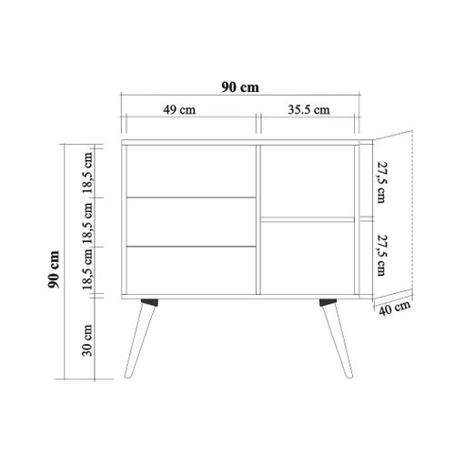 Verybox - 121 Sonoma Oak Dresser slika 8