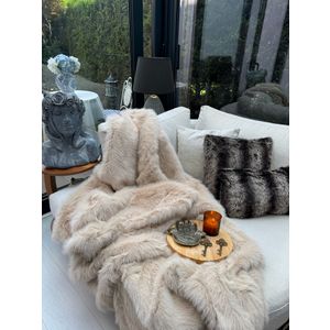 Sofa shawl Lolita 200x75, colour: beige