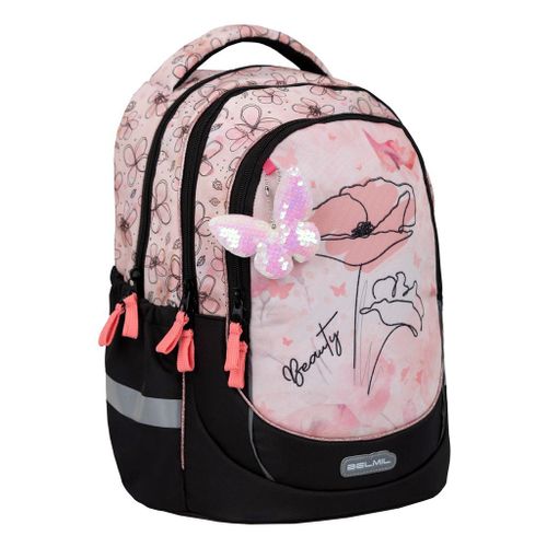 Torba školska Belmil leisure plus Light Pink Petals 338-87/19 slika 2