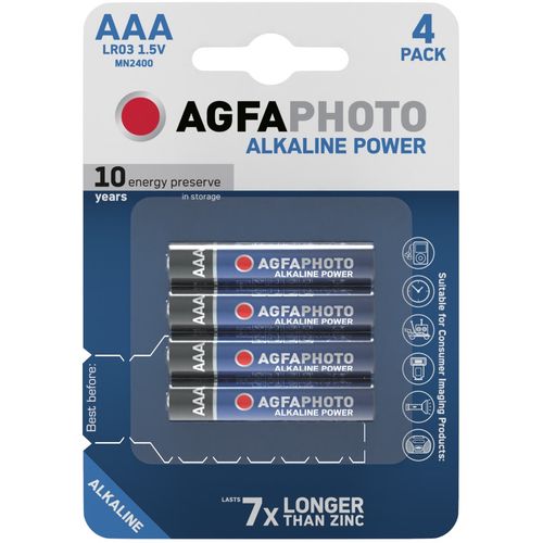 Agfa baterija alkalna 1,5V AAA LR03 pk4  slika 1