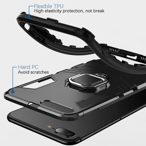 Techsuit - Silicone Shield zaštitna maska za iPhone 7 Plus / 8 Plus - crna slika 4