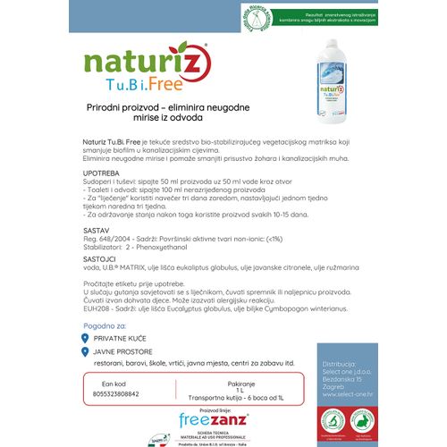 Naturiz Tu.Bi. Free (1L) slika 2