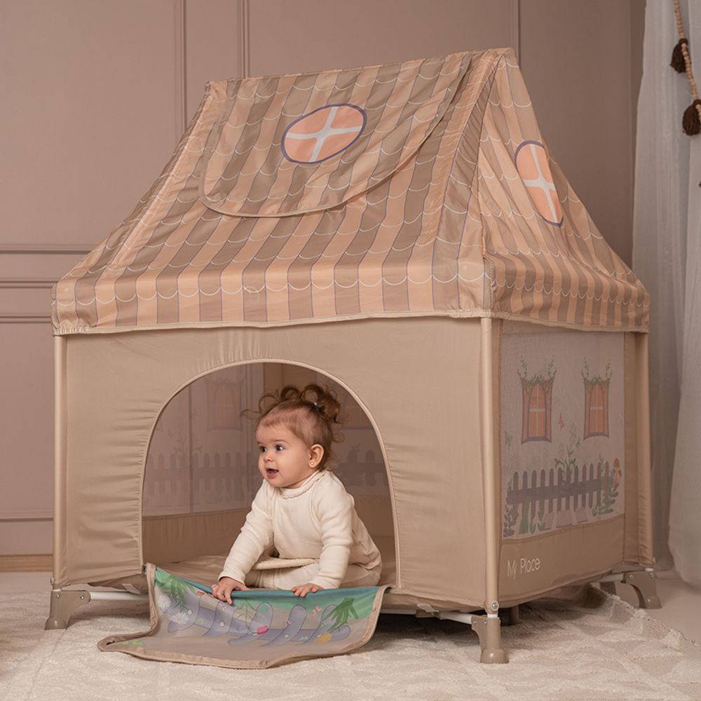 Lorelli Vrtić za bebe sa krovom My Place, Beige slika 11