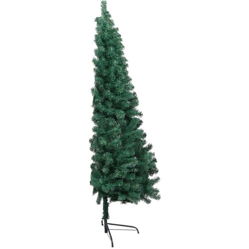 Umjetna polovica božićnog drvca sa stalkom zelena 210 cm PVC slika 9
