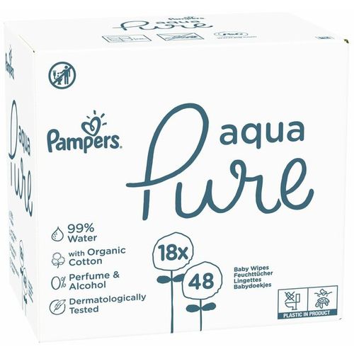 Pampers vlažne maramice aqua 18x48 slika 2