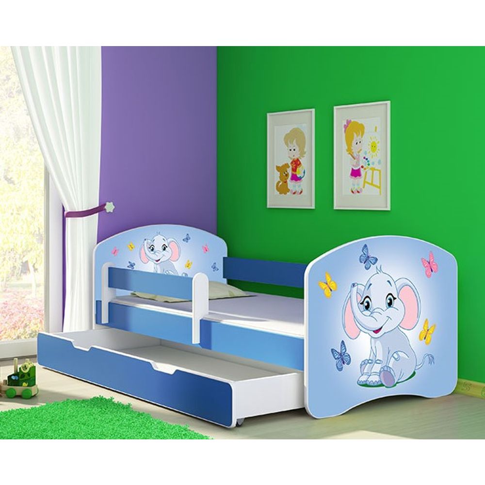 ACMA Dječiji krevet Acma II sa ladicom Blue - 160x80cm - Dezen 26 slika 1