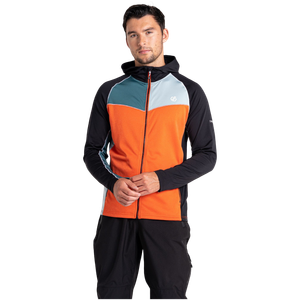Dare2B Muški duks na kopčanje Contend Core, Mediterranean Green/Trail Blaze/Slate