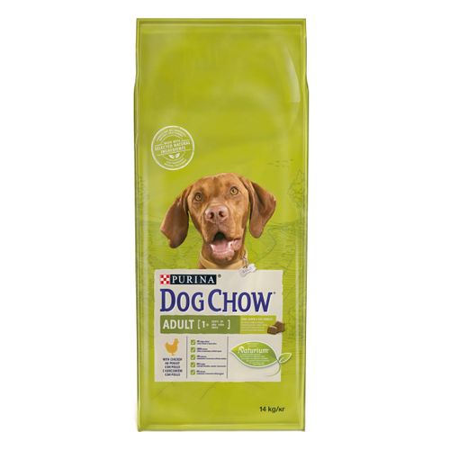 DOG CHOW Adult Piletina, potpuna hrana za kućne ljubimce, za odrasle pse, 14 kg slika 1