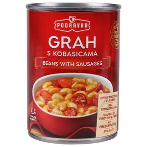 Podravka Grah s ljutom goveđom kobasicom 400g